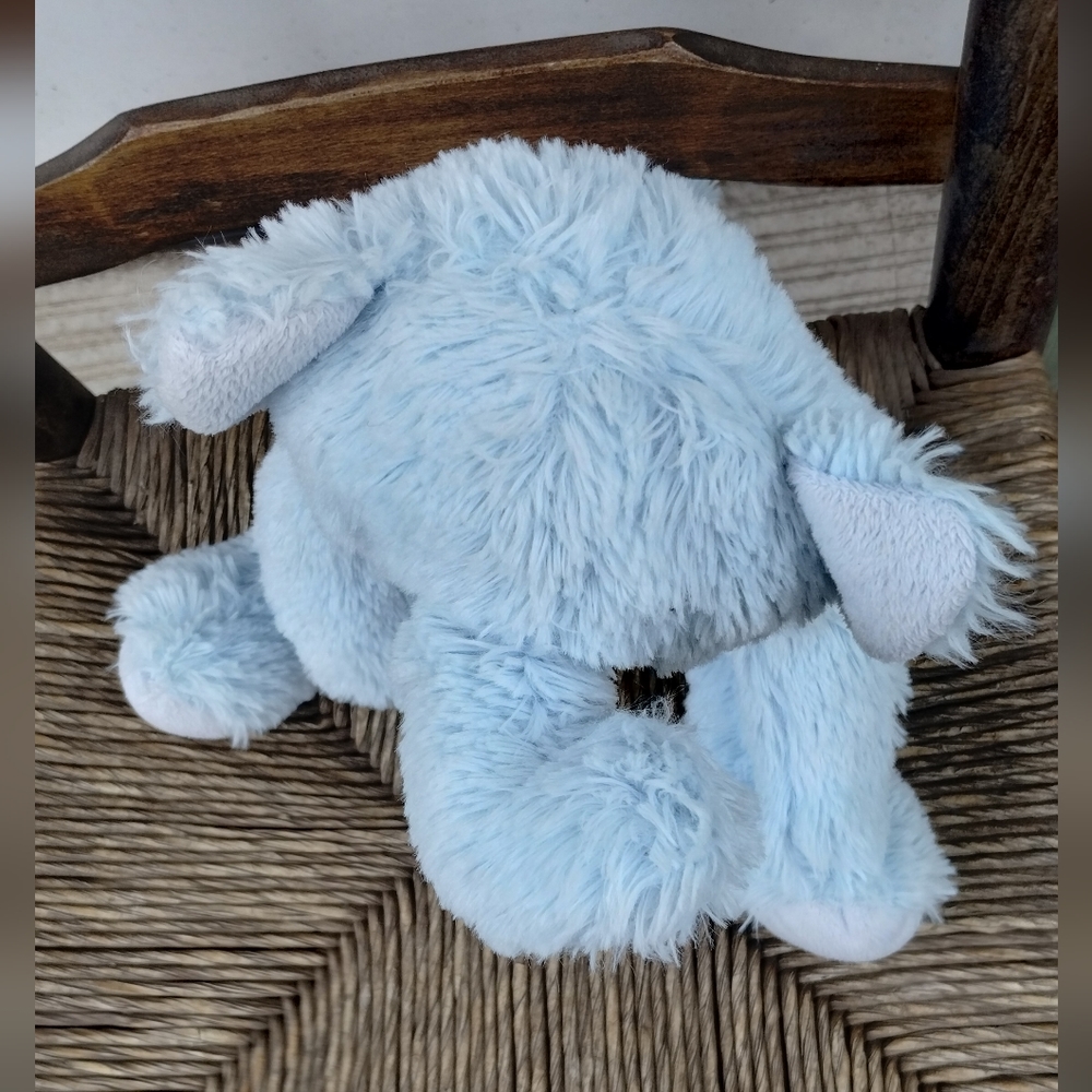 Bashful Elephant Fuzzy Soft Sitting Plush Stuffed Animal Cute Blue lovey 11in - Picture 6 of 15
